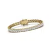 Diana M. Diana M Lab 9 Carat Tw Diamond Tennis Bracelet In 14k Yellow Gold In Silver