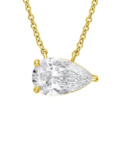 Diana M Lab Grown Diamonds 14k 1.00 Ct. Tw. Lab-grown Diamond  Solitaire Pendant In Gold