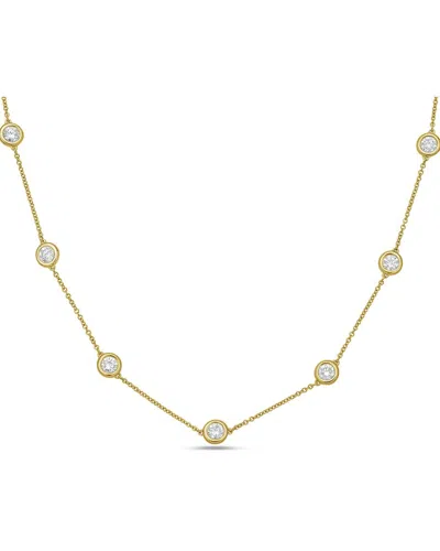 Diana M Lab Grown Diamonds 14k 5.00 Ct. Tw. Necklace In Brown