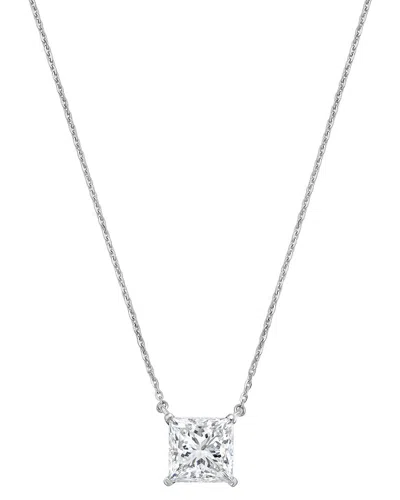 Diana M Lab Grown Diamonds 14k 1.00 Ct. Tw. Pendant Necklace In Metallic