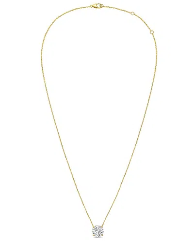 Diana M Lab Grown Diamonds 14k 15.00 Ct. Tw. Pendant Necklace In Gold