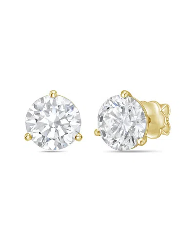 Diana M Lab Grown Diamonds 14k 15.00 Ct. Tw. Stud Earring In Gold