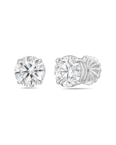Diana M Lab Grown Diamonds 14k 15.00 Ct. Tw. Stud Earring In Metallic