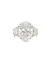 Diana M Lab Grown Diamonds 14k 3.60 Ct. Tw. Three-stone Ring In Metallic