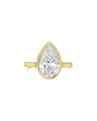 Diana M Lab Grown Diamonds 14k 4.00 Ct. Tw. Bezel Ring In Gold