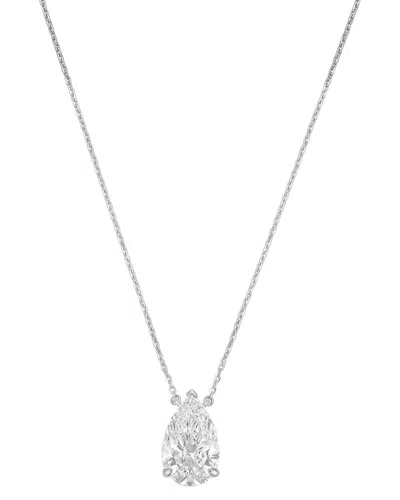 DIANA M LAB GROWN DIAMONDS DIANA M. 14K 4.00 CT. TW. LAB-GROWN DIAMOND PENDANT NECKLACE