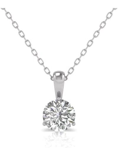 Diana M Lab Grown Diamonds 14k 4.00 Ct. Tw. Pendant Necklace In Metallic