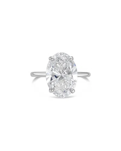 Diana M Lab Grown Diamonds 14k 4.00 Ct. Tw. Solitaire Ring In Metallic