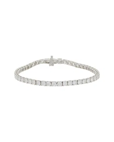 Diana M Lab Grown Diamonds 14k 7.00 Ct. Tw. Lab-grown Diamond Tennis Bracelet In Metallic