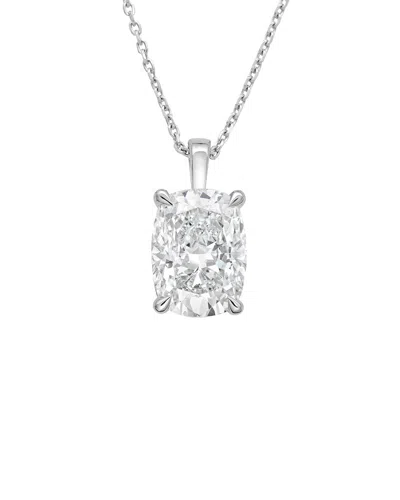 Diana M Lab Grown Diamonds 14k 8.00 Ct. Tw. Lab-grown Diamond  Solitaire Pendant In White