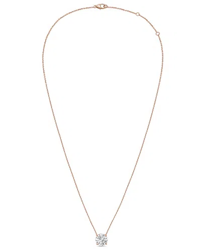 Diana M Lab Grown Diamonds 14k Rose Gold 15.00 Ct. Tw. Pendant Necklace