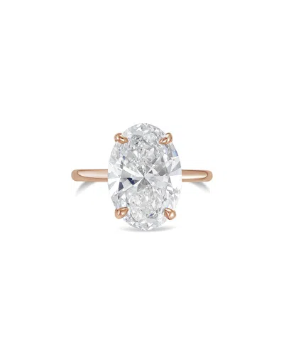 Diana M Lab Grown Diamonds 14k Rose Gold 3.00 Ct. Tw. Solitaire Ring