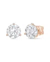 Diana M Lab Grown Diamonds 14k Rose Gold 7.00 Ct. Tw. Stud Earring In Gold