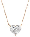 Diana M Lab Grown Diamonds 14k Rose Gold 10.00 Ct. Tw. Pendant Necklace In Gold