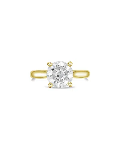 Diana M Lab Grown Diamonds 18k 10.00 Ct. Tw. Solitaire Ring In Gold