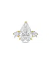 Diana M Lab Grown Diamonds 18k 13.50 Ct. Tw. Three-stone Ring In Gold
