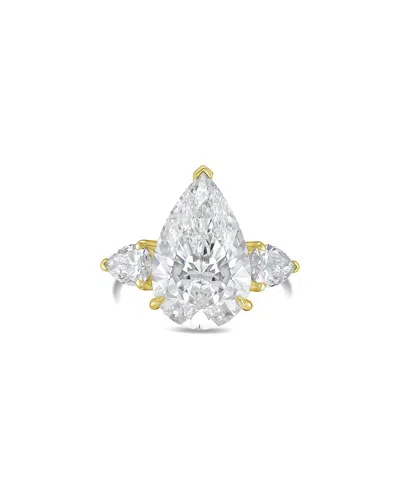 Diana M Lab Grown Diamonds 18k 11.00 Ct. Tw. Three-stone Ring In Gold