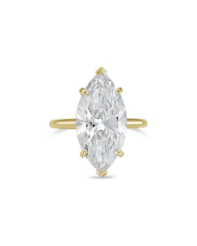 Diana M Lab Grown Diamonds 18k 12.00 Ct. Tw. Solitaire Ring In Gold