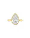 Diana M Lab Grown Diamonds 18k 15.00 Ct. Tw. Bezel Ring In Gold