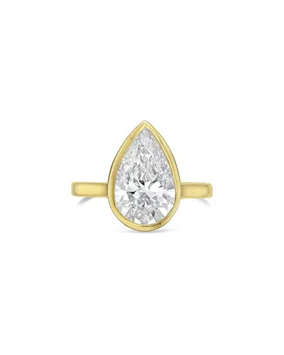 Diana M Lab Grown Diamonds 18k 15.00 Ct. Tw. Bezel Ring In Gold