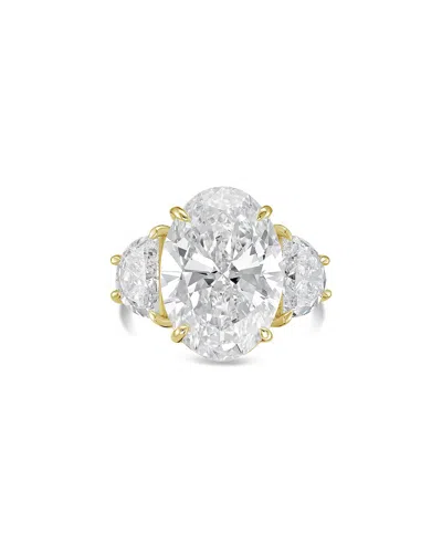 Diana M Lab Grown Diamonds 18k 16.50 Ct. Tw. Three-stone Ring In Metallic
