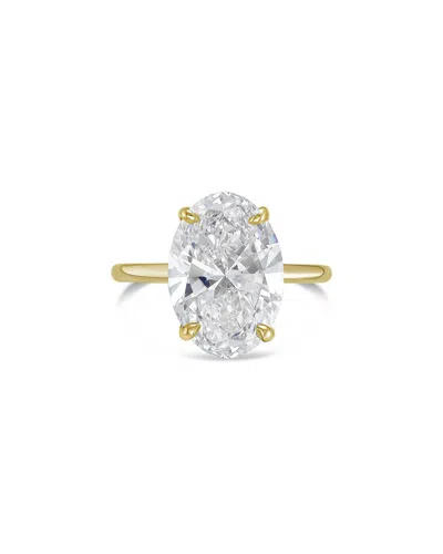 Diana M Lab Grown Diamonds 18k 8.00 Ct. Tw. Solitaire Ring In Gold