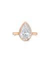 Diana M Lab Grown Diamonds 18k Rose Gold 10.00 Ct. Tw. Bezel Ring In Gold