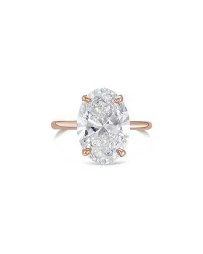 Diana M Lab Grown Diamonds 18k Rose Gold 6.00 Ct. Tw. Solitaire Ring In Metallic