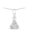 Diana M Lab Grown Diamonds Diana M 14k 0.33 Ct. Tw. Lab-grown Diamond Three-stone Pendant