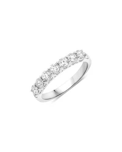 Diana M Lab Grown Diamonds Diana M 14k 0.77 Ct. Tw. Lab-grown Diamond Half-eternity Ring In Metallic