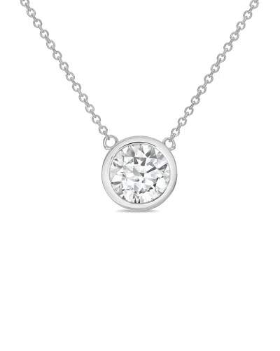 Diana M Lab Grown Diamonds Diana M. 14k 1.00 Ct. Tw. Lab-grown Diamond Pendant Necklace In Pattern
