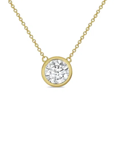 Diana M Lab Grown Diamonds Diana M. 14k 1.00 Ct. Tw. Lab-grown Diamond Pendant Necklace In Pink
