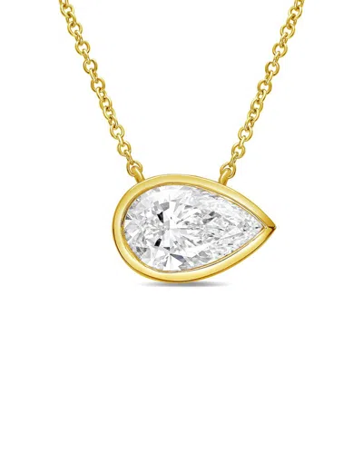 Diana M Lab Grown Diamonds Diana M. 14k 1.00 Ct. Tw. Lab-grown Diamond Pendant Necklace In Red
