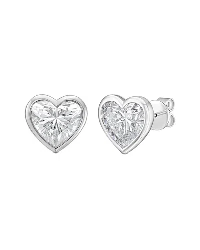 Diana M Lab Grown Diamonds Diana M. 14k 1.00 Ct. Tw. Lab-grown Diamond Stud Earrings In Metallic