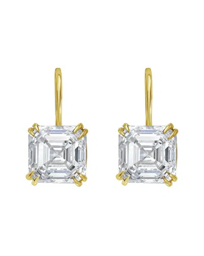 Diana M Lab Grown Diamonds Diana M. 14k 10.00 Ct. Tw. Lab-grown Diamond Drops Earrings In Gold