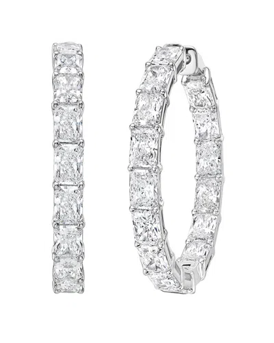 Diana M Lab Grown Diamonds Diana M. 14k 10.00 Ct. Tw. Lab-grown Diamond Hoop Earrings