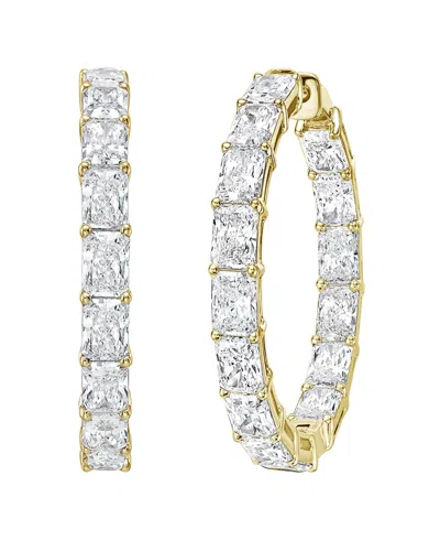 Diana M Lab Grown Diamonds Diana M. 14k 10.00 Ct. Tw. Lab-grown Diamond Hoop Earrings