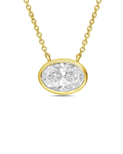 Diana M Lab Grown Diamonds Diana M. 14k 10.00 Ct. Tw. Lab-grown Diamond Pendant Necklace In Pink