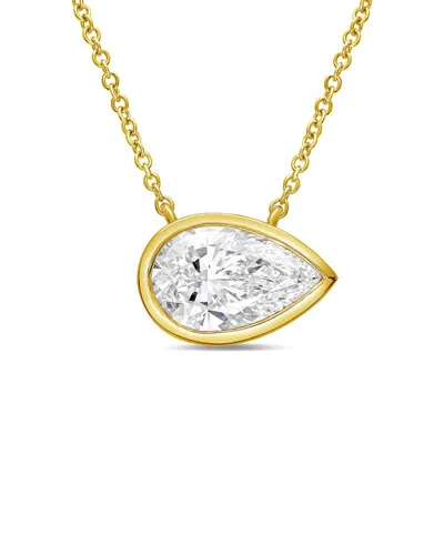 Diana M Lab Grown Diamonds Diana M. 14k 10.00 Ct. Tw. Lab-grown Diamond Pendant Necklace In Purple