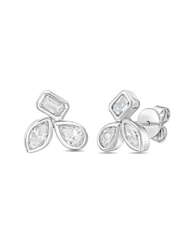 Diana M Lab Grown Diamonds Diana M. 14k 10.00 Ct. Tw. Lab-grown Diamond Stud Earrings In Purple