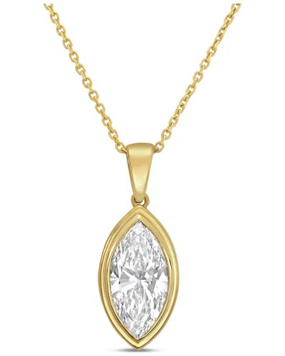 Diana M Lab Grown Diamonds Diana M. 14k 8.00 Ct. Tw. Solitaire Pendant In Neutral