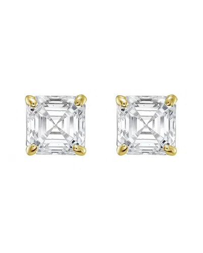 Diana M Lab Grown Diamonds Diana M. 14k 12.00 Ct. Tw. Lab-grown Diamond Earrings In Metallic