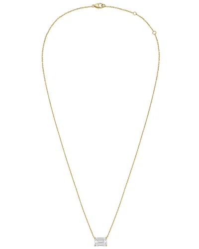 DIANA M LAB GROWN DIAMONDS DIANA M. 14K 12.00 CT. TW. LAB-GROWN DIAMOND PENDANT NECKLACE