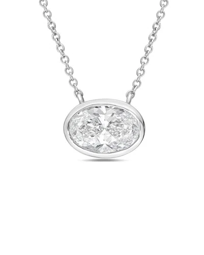 Diana M Lab Grown Diamonds Diana M. 14k 12.00 Ct. Tw. Lab-grown Diamond Pendant Necklace In Neutral