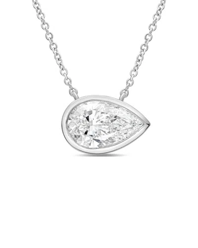 Diana M Lab Grown Diamonds Diana M. 14k 12.00 Ct. Tw. Lab-grown Diamond Pendant Necklace In Pink