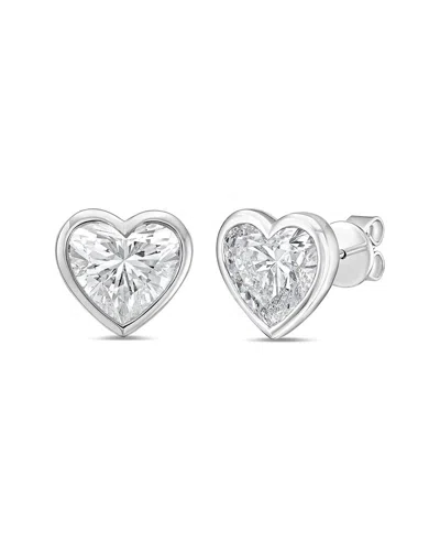 Diana M Lab Grown Diamonds Diana M. 14k 12.00 Ct. Tw. Lab-grown Diamond Stud Earrings In Pattern