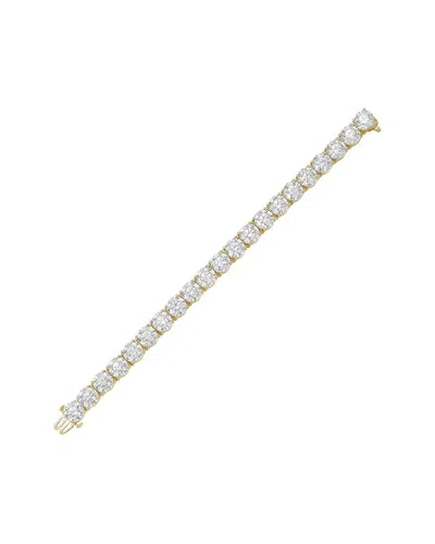 Diana M Lab Grown Diamonds Diana M. 14k 14.80 Ct. Tw. Lab-grown Diamond Tennis Bracelet In Gold