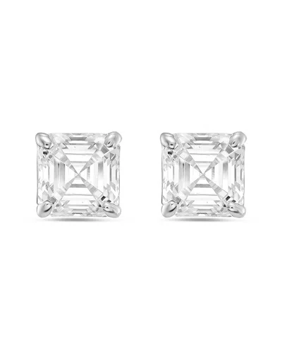 Diana M Lab Grown Diamonds Diana M. 14k 1.50 Ct. Tw. Lab-grown Diamond Earrings In Gray