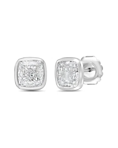 Diana M Lab Grown Diamonds Diana M. 14k 1.50 Ct. Tw. Lab-grown Diamond Stud Earrings In Metallic