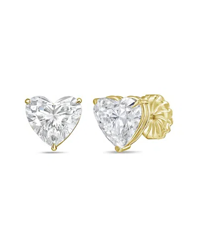 Diana M Lab Grown Diamonds Diana M. 14k 15.00 Ct. Tw. Lab-grown Diamond Stud Earrings In Multi
